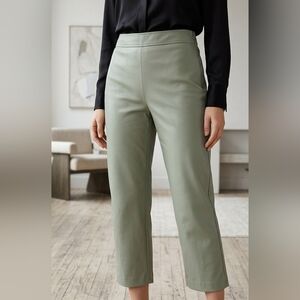 Title: Babaton Aritzia Command Cropped Vegan Leather Pants - Sage Green - Size 1